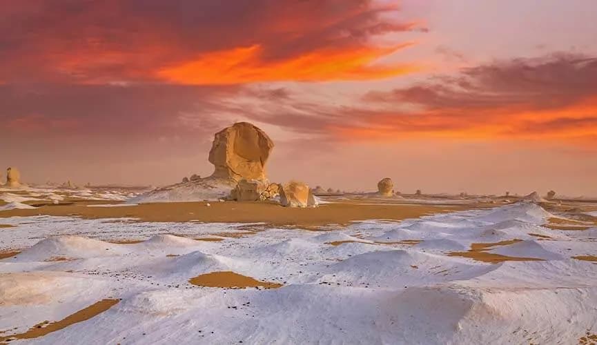 White Desert in Egypt: Nature's Sculpted Beauty